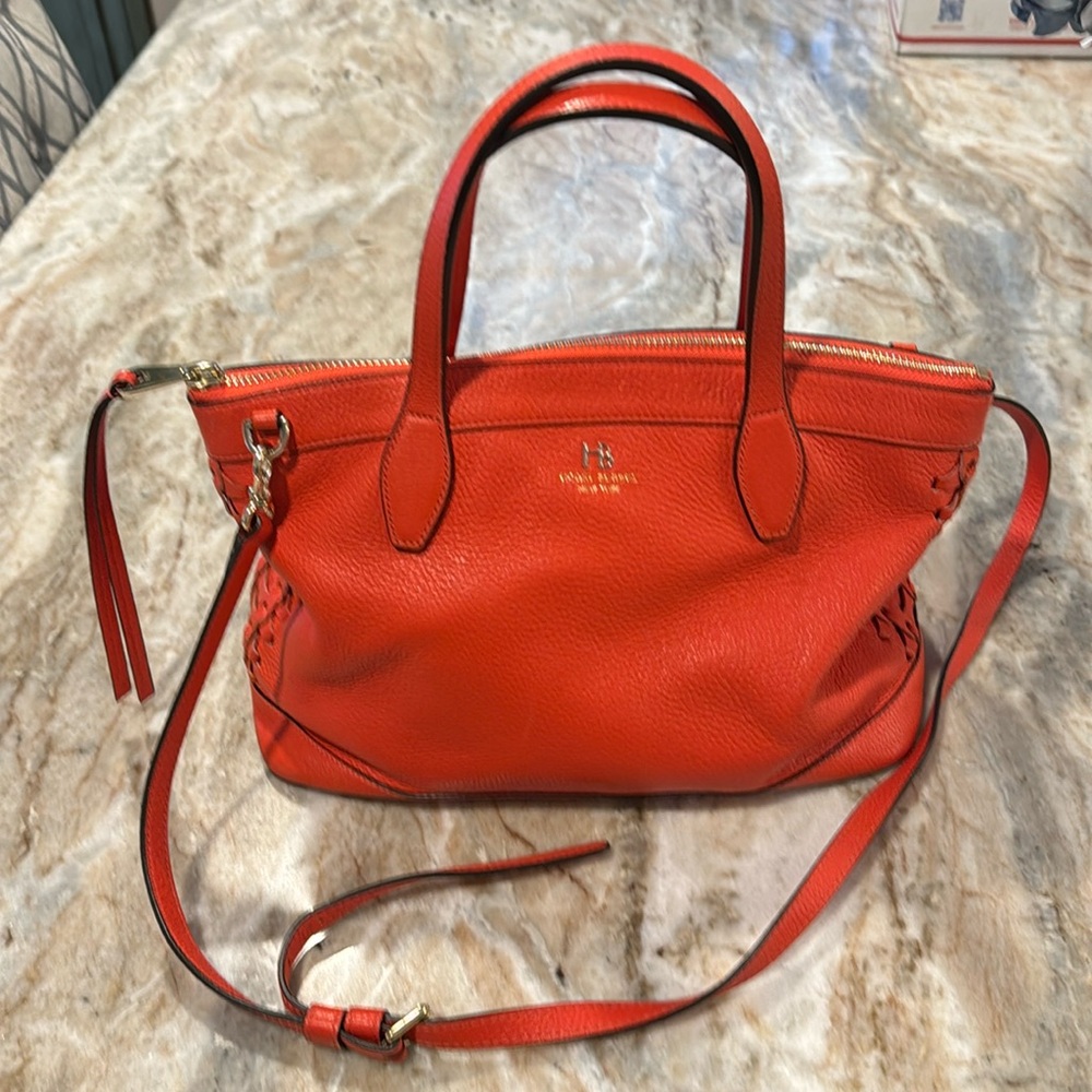 RARE HENRI BENDEL PEBBLE LEATHER SATCHEL
